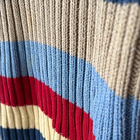 Liz Claiborne Ribbed Striped Vneck Long Sleeve Sweater - size Large - Picture 5 of 7